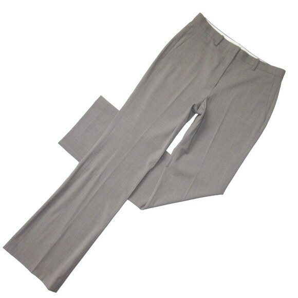 NWT Theory Slim Full Length Trouser in Cinder Melange Classic Suit Pants 8 - Picture 1 of 5